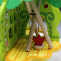 Children DIY Wooden Tree Toy Doll House with furniture